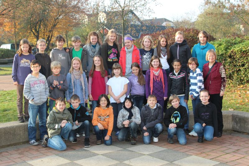 Die Klasse 5c von und mit Frau Hangele.