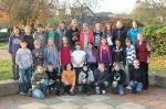 Die Klasse 5c von und mit Frau Hangele.