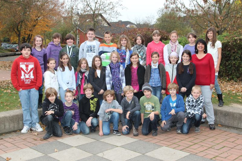Die Klasse 5e von und mit Frau Kramarz.