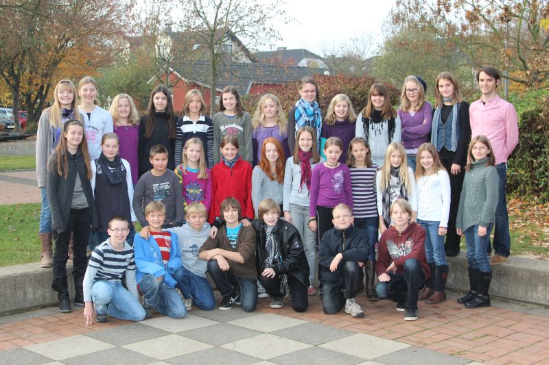Die Klasse 6d von und mit Herrn Seidel.