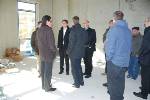 Besichtigung des Rohbaus.