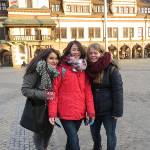 Auf dem Leipziger Rathausplatz.