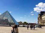 Schönes Wetter am Louvre.