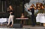 Luisa Bäumer, Marius Möller und Stefan Glorch mit dem ersten musikalischen Leckerbissen.